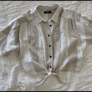 UO Cute button down crop top